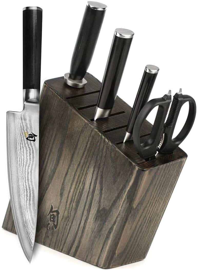 7 Best Japanese Knife Block Sets   Shun Classic 6 Piece Knife Block Set 768x1053 